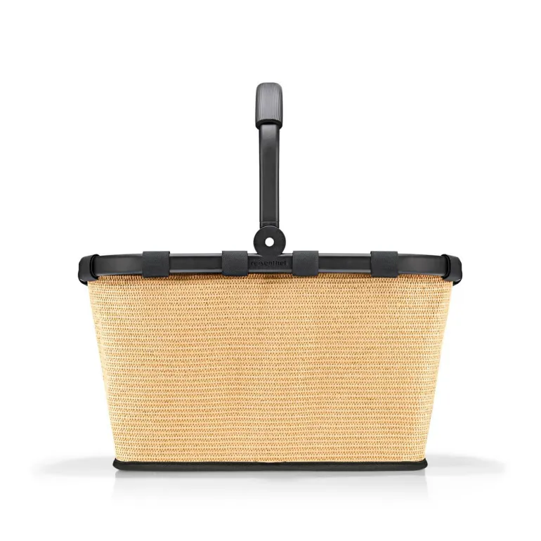 Carrybag Frame Raffia Black Einkaufskorb