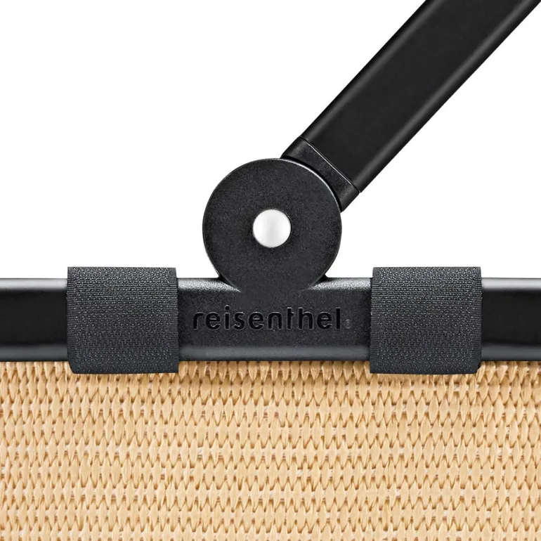 Carrybag Frame Raffia Black Einkaufskorb