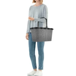 Carrybag frame twist silver Einkaufskorb