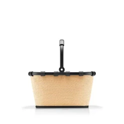 Carrybag XS Frame Raffia Black Einkaufskorb klein