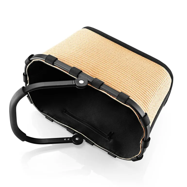 Carrybag XS Frame Raffia Black Einkaufskorb klein