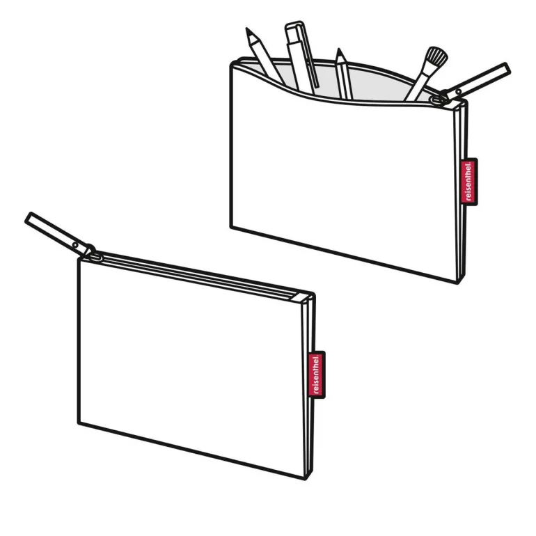 Case 1 twist silver Kosmetiktasche