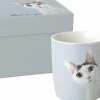 CAT STELLA Light Blue Porzellanbecher