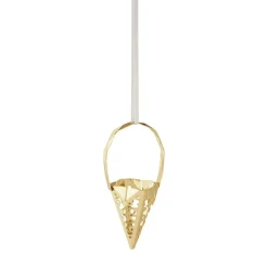 CC2022 Weihanchtsornament Zapfen gold
