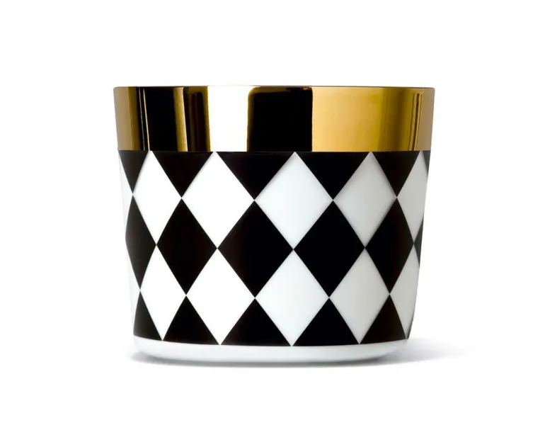 Champagnerbecher 0,25 l Check Black&White
