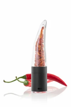 Chilischneider Pepe, Edelstahl Schwarz/Acryl, D 4,
