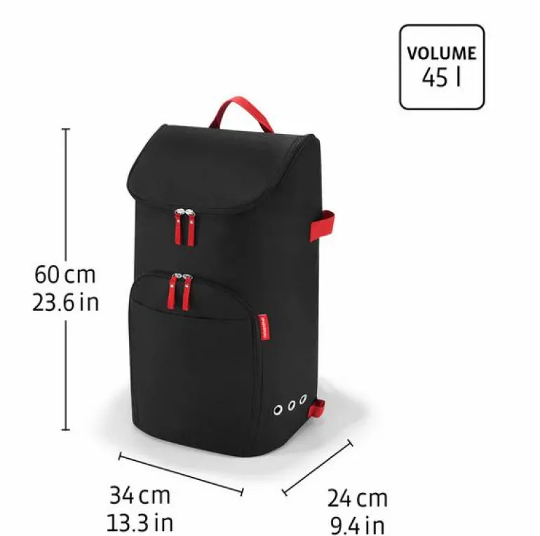 Citycruiser bag black Tasche auf Rollen