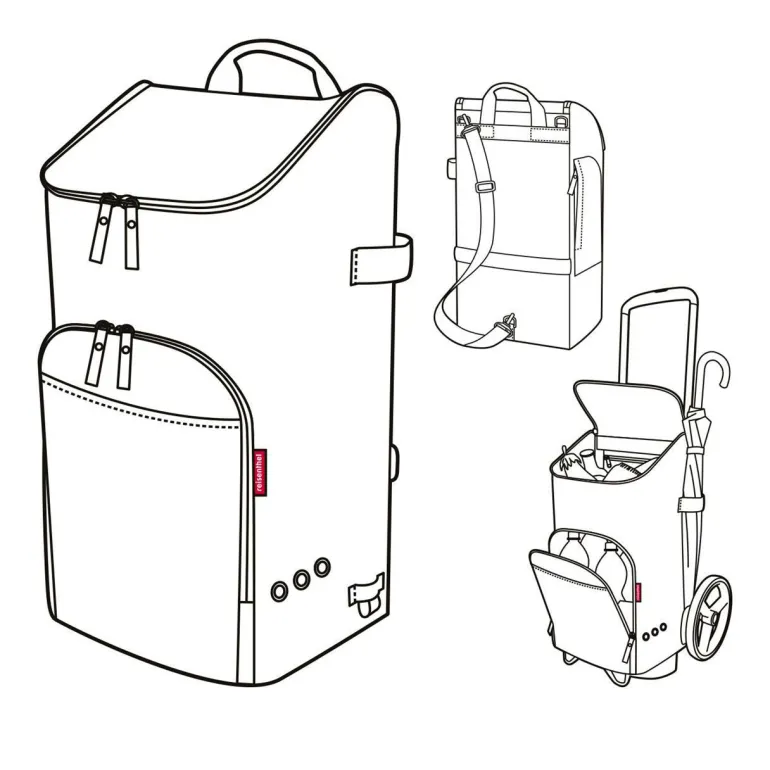 Citycruiser bag black Tasche auf Rollen