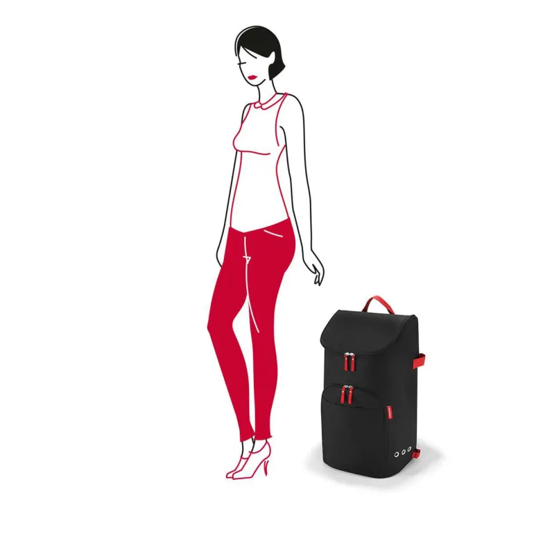 Citycruiser bag black Tasche auf Rollen