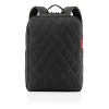 Classic backpack M rhombus black Rucksack
