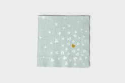 Cocktailserviette 25x25cm Goldens Herz