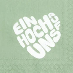 Cocktailserviette „Ein Hoch auf uns", 25x25cm