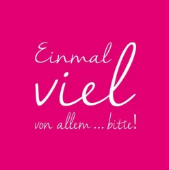 Cocktailserviette „Einmal viel von allen...bitte!"