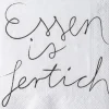 Cocktailserviette „Essen ist....", 25cmx25cm