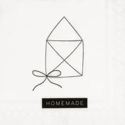 Cocktailserviette „Home made", 25x25cm