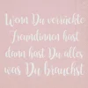 Cocktailserviette „Wenn du verrückte..", 25cmx25cm