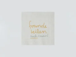 Cocktailserviette 25x25cm Freunde Teilen Auch Esse