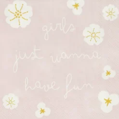 Cocktailserviette 25x25cm Girls Just Wanna Have Fu