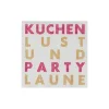 Cocktailserviette 25x25cm Kuchenparty
