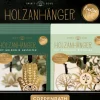 Creative Time - Holzanhänger mit Goldfolie gestalt