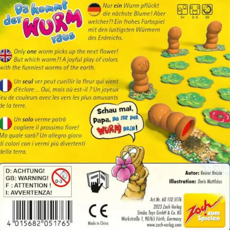 Da kommt der Wurm raus