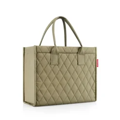 Daily Shopper Rhombus Olive Einkaufstasche