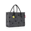 Daily Shopper Smiley grau Einkaufstasche
