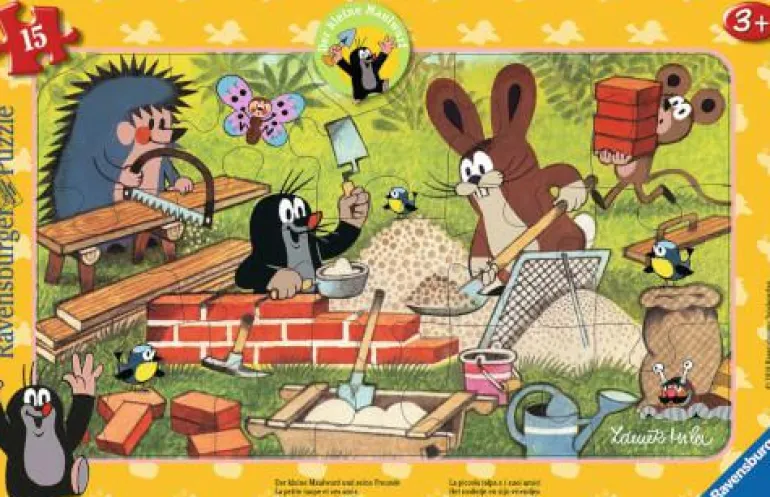 Der Maulwurf und seine Freunde - Rahmenpuzzle 15 T