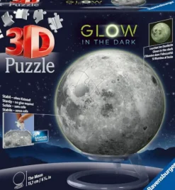 Der Mond - Glow-in-the-Dark - Puzzle 3D 72 Teile