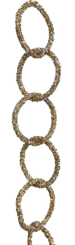 Diamantring Girlande gold-silber 1.50m