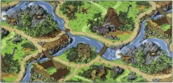 Dino-Park Teppich ca. 95x200 cm anti rutsch