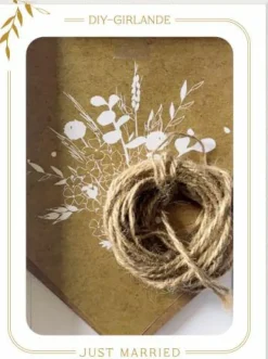 DIY-Girlande - Just Married
