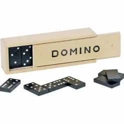 Dominospiel im Holzkasten