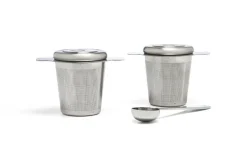 Edelstahlfilter 2er mit Ablage/Deckel