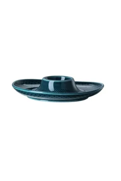Eierbecher mit Ablage, 13,cm, Junto / Ocean Blue