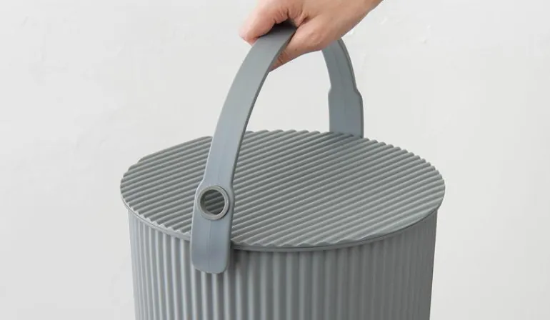 Eimer mini Grau/Uni