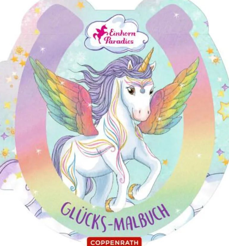 Einhorn-Paradies - Glücks-Malbuch