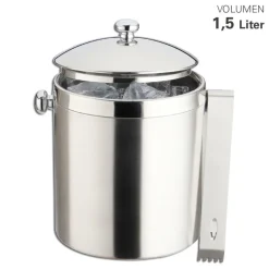 Eiswürfelbehälter mit Zange 1,5L