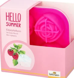 Eiswürfelform Rose für 4 Stück, Silikon