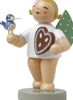 Engel Mit Lebkuchen und Vogel