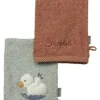 2er Pack Waschhandschuhe Edda, bunt