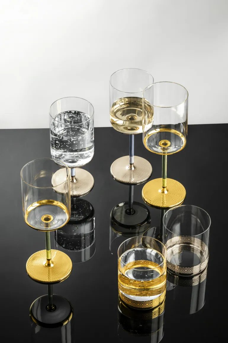2er Becher 569/9 ,,Adeline Gold" In Geschenkröhre