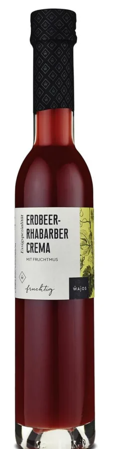 Erdbeer-Rhabarber Crema 250ml - Essigzubereitung (