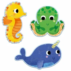 Erstes Puzzlen Im Meer