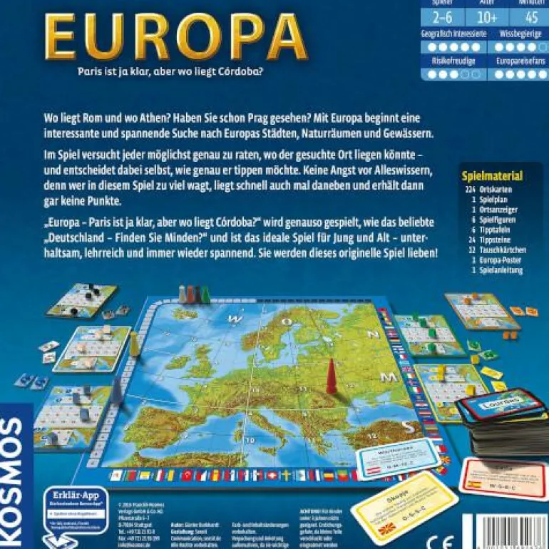 Europa - Paris ist ja klar, aber wo liegt Córdoba?