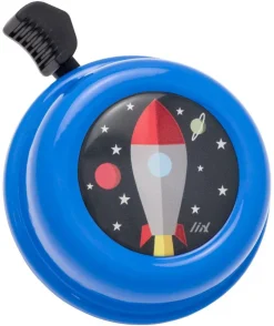 Fahrradklingel Rakete Blau Rocket Striking Blue