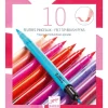 Farben: 10 Filzstifte Rosa