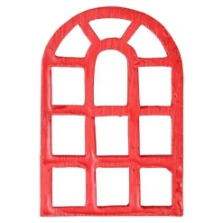 Fenster für Wichtel rot