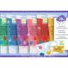 Fingerfarben: 6 Tuben Glitzer