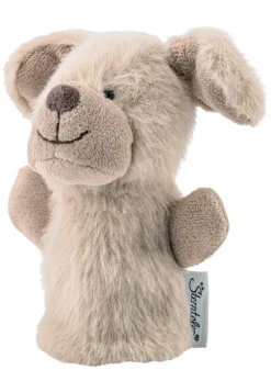 Fingerpuppe Hund Lucky, Graubeige